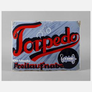 Emailleschild Torpedo