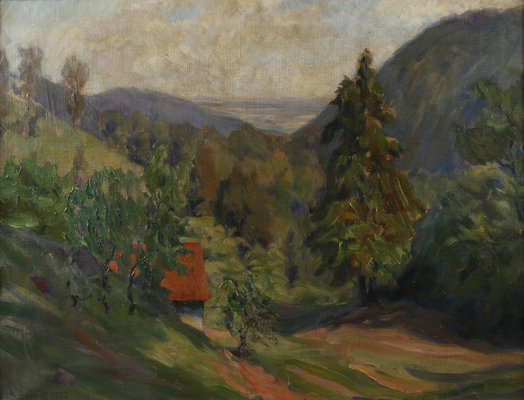 Käthe Bewig, Gebirgslandschaft