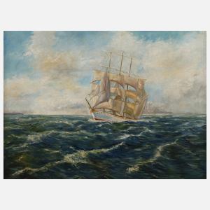 L. Thomsen, Segelschiff auf hoher See