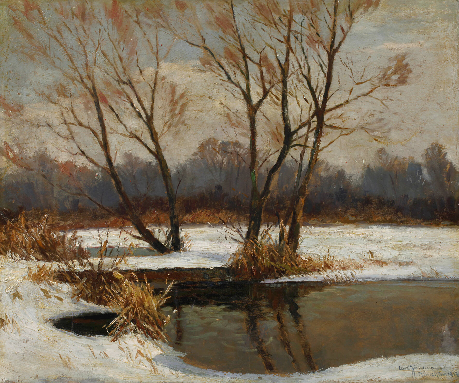 Carl Zimmermann, Winterlandschaft