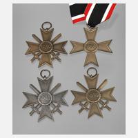 Vier Kriegsverdienstkreuze 2. Weltkrieg111