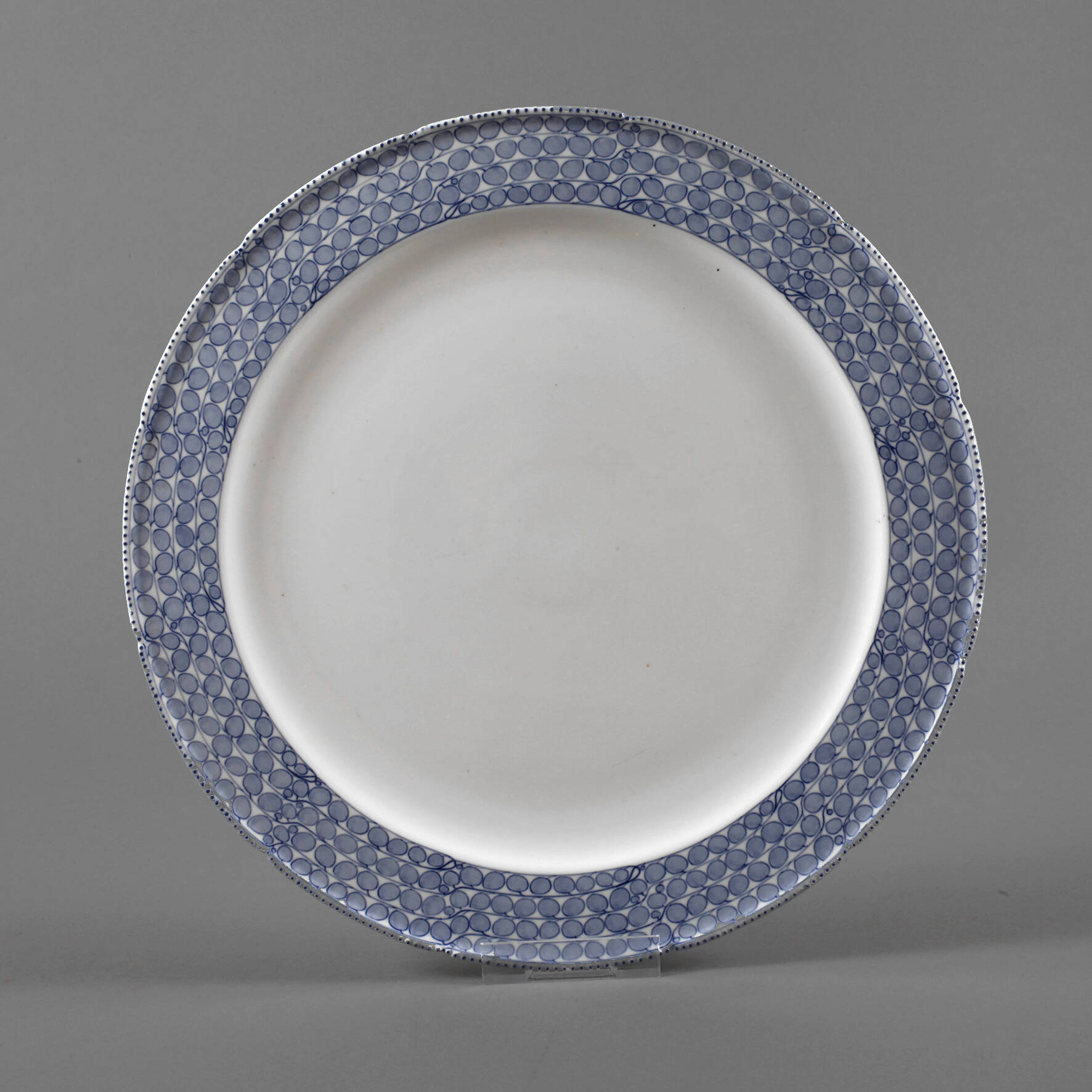 Meissen Kuchenplatte "Blaue Rispe"