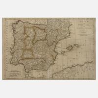 Kupferstichkarte Spanien und Portugal111
