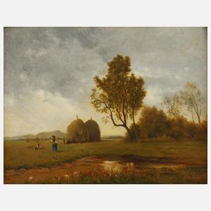 Volke, Landschaft mit Heumieten