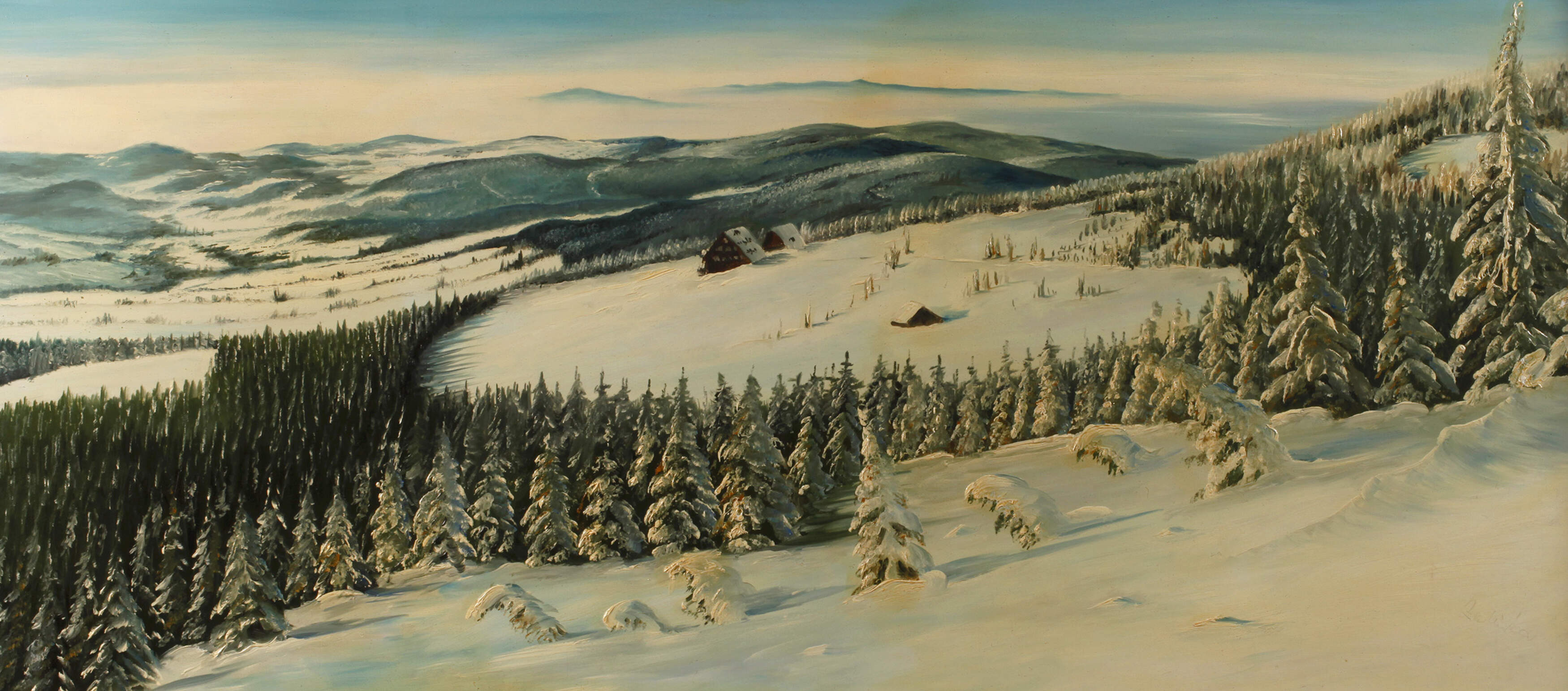 Zelinka, Weite Winterlandschaft