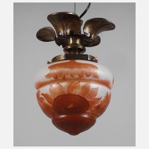 Daum Nancy seltene Lampe Art Nouveau