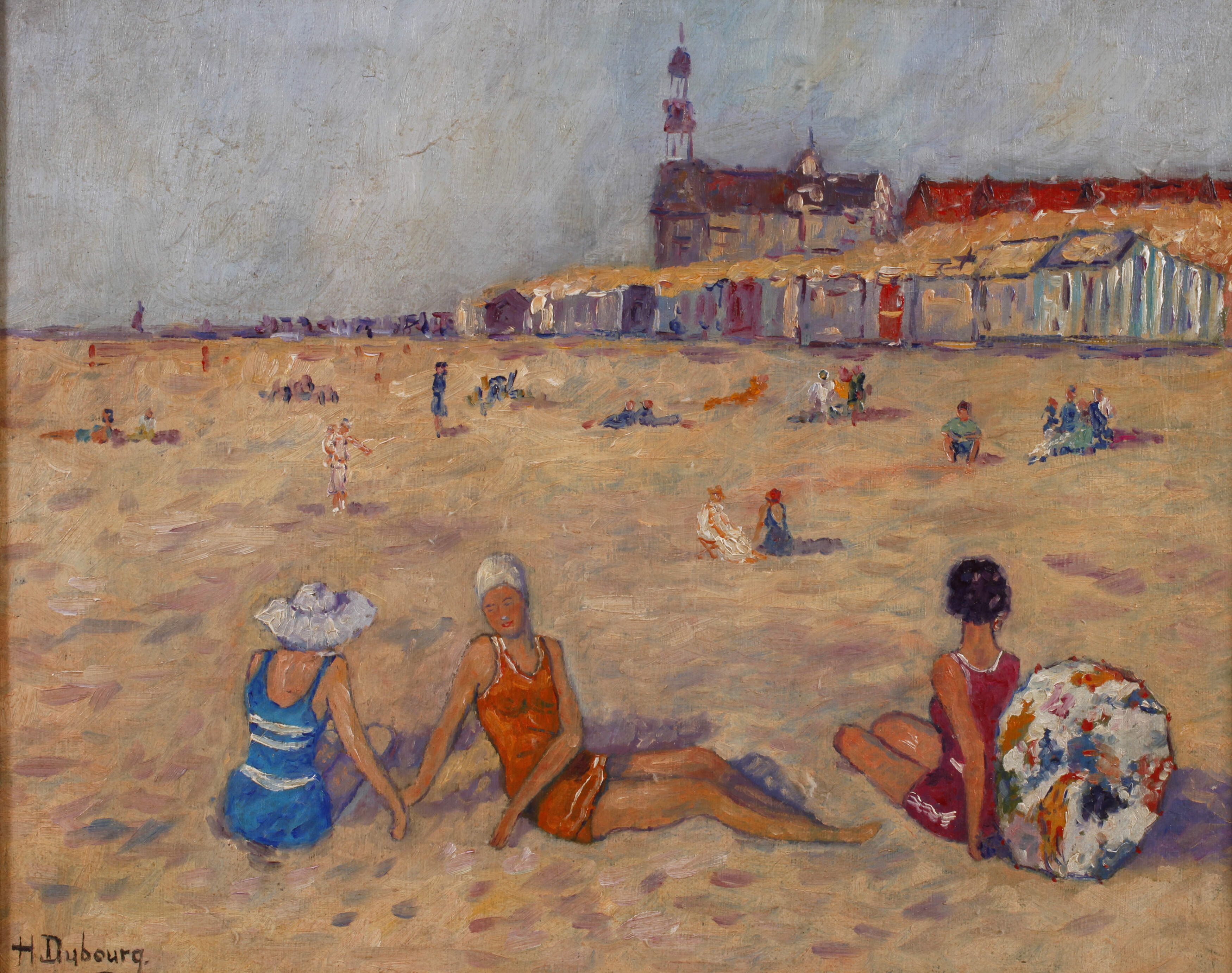 Hélène Dubourg, Am Strand