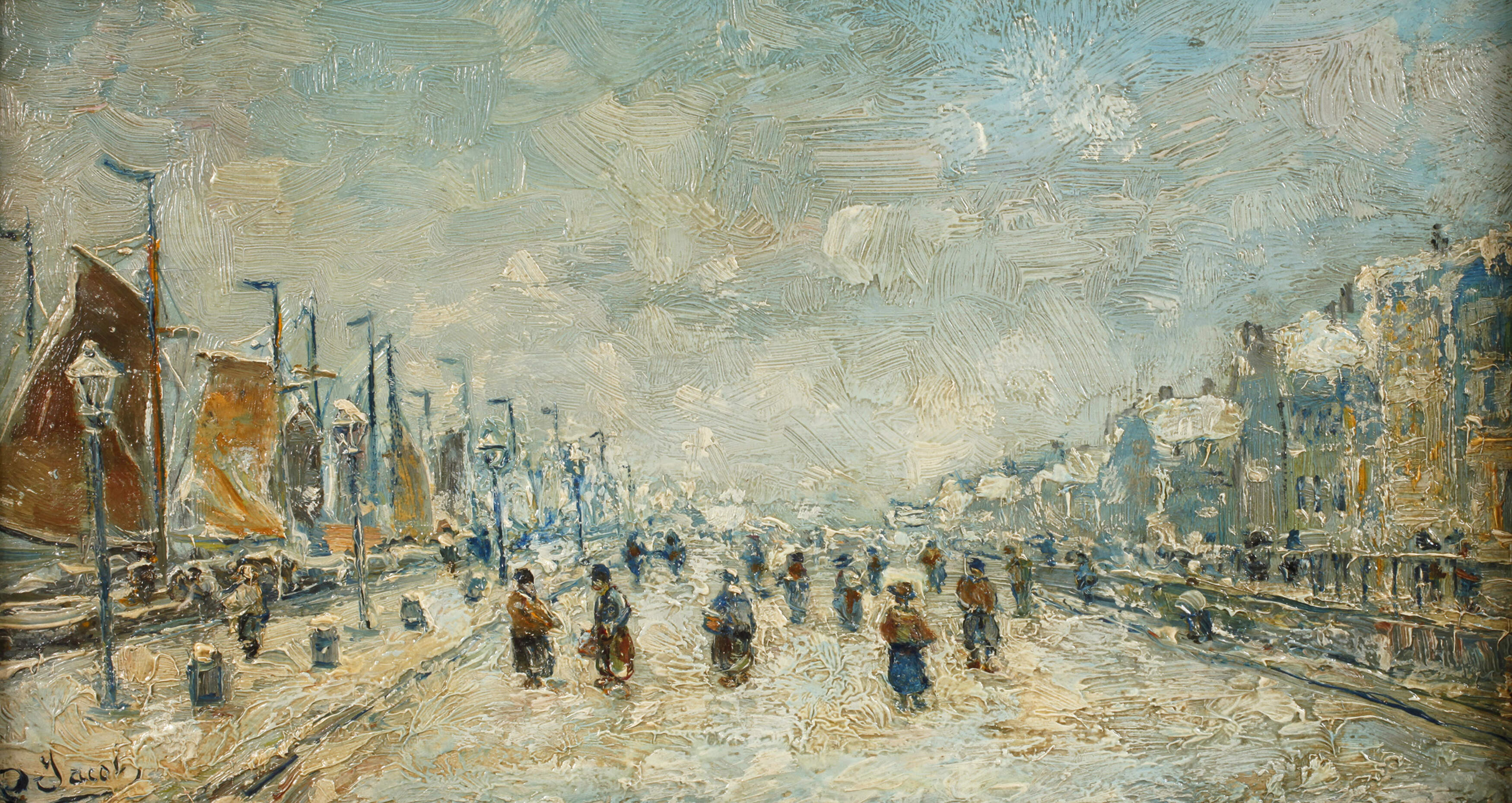 Jacob, Hafen von Ostende im Winter