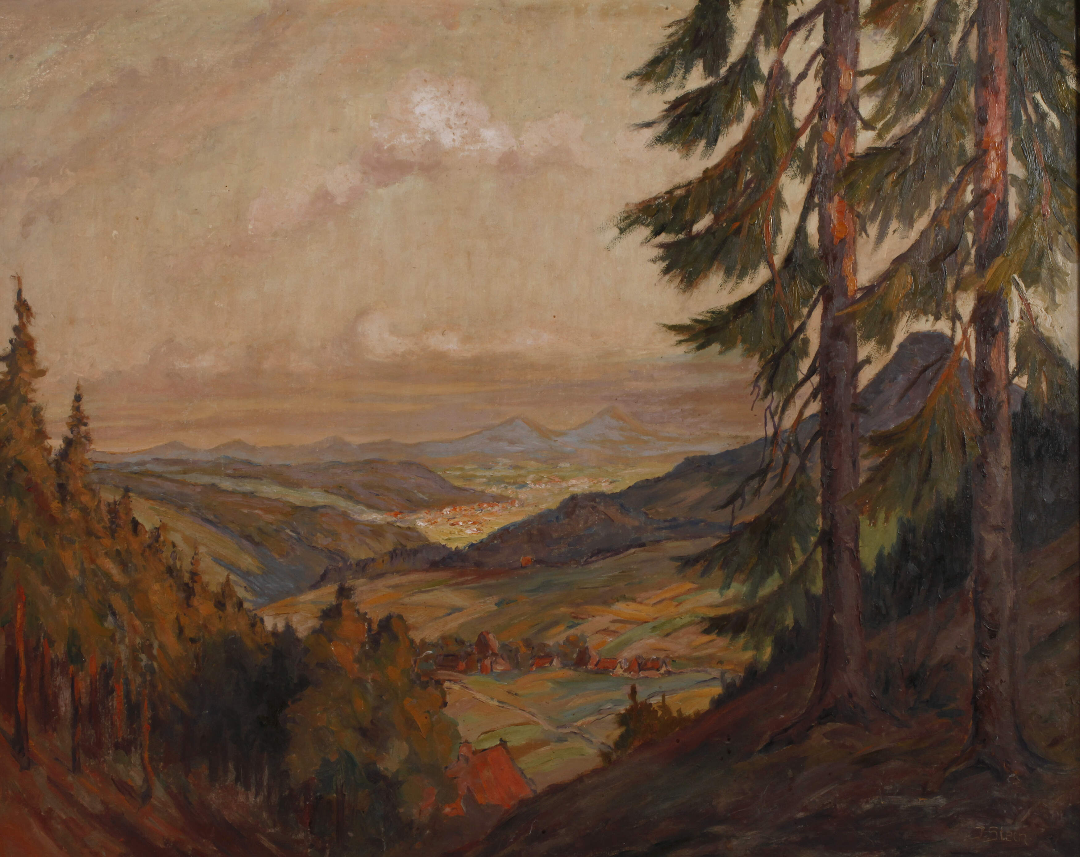 J. Stein, Sommerliche Gebirgslandschaft