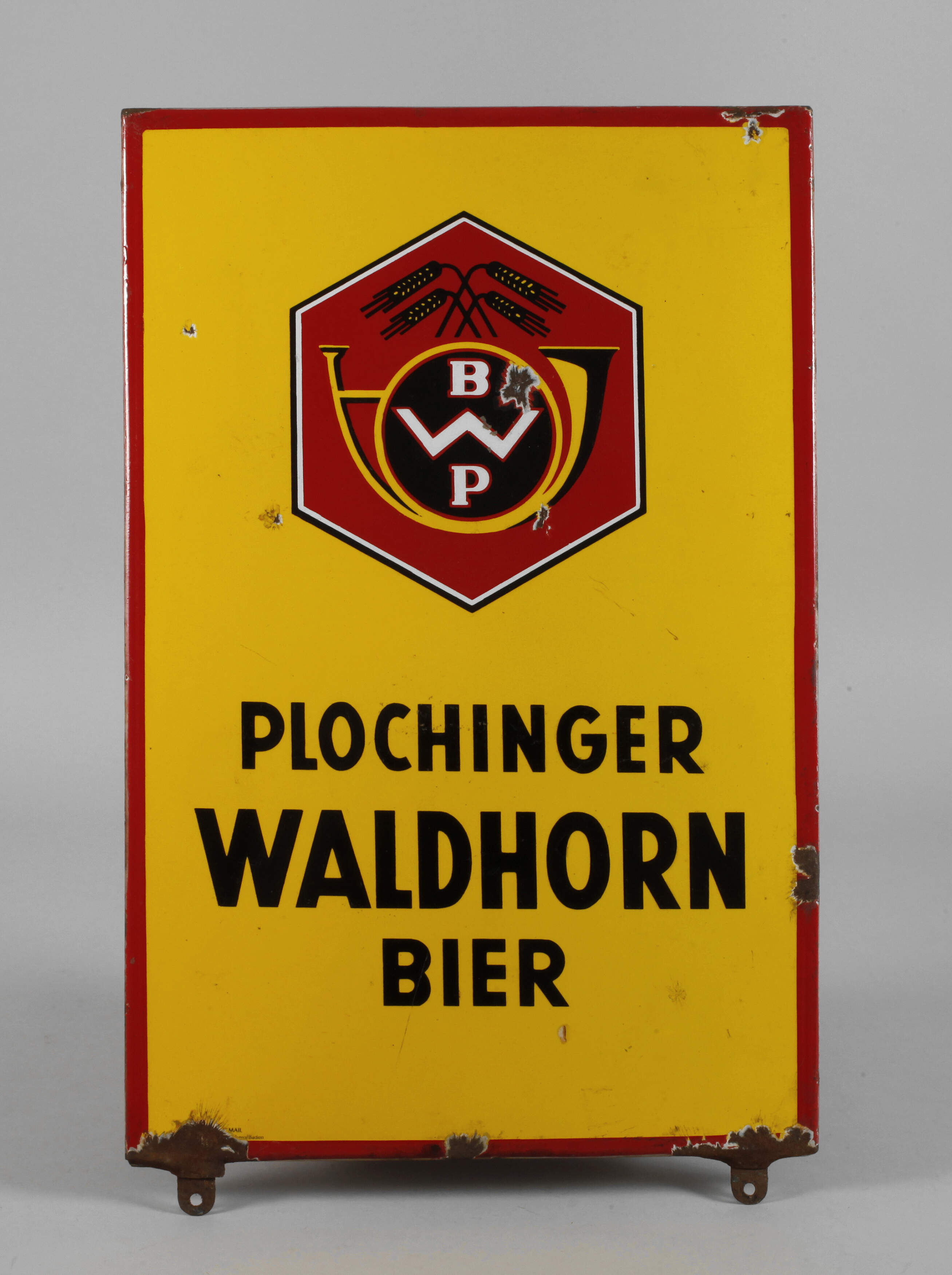 Emailleschild Plochinger