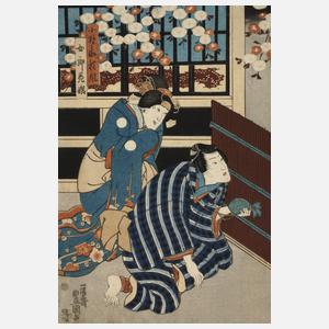 Farbholzschnitt Utagawa Kunisada (Toyokuni III.)