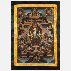 Thangka Die Barmherzigkeit