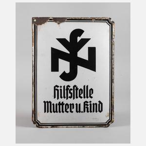 Emailleschild NS-Volkshilfe