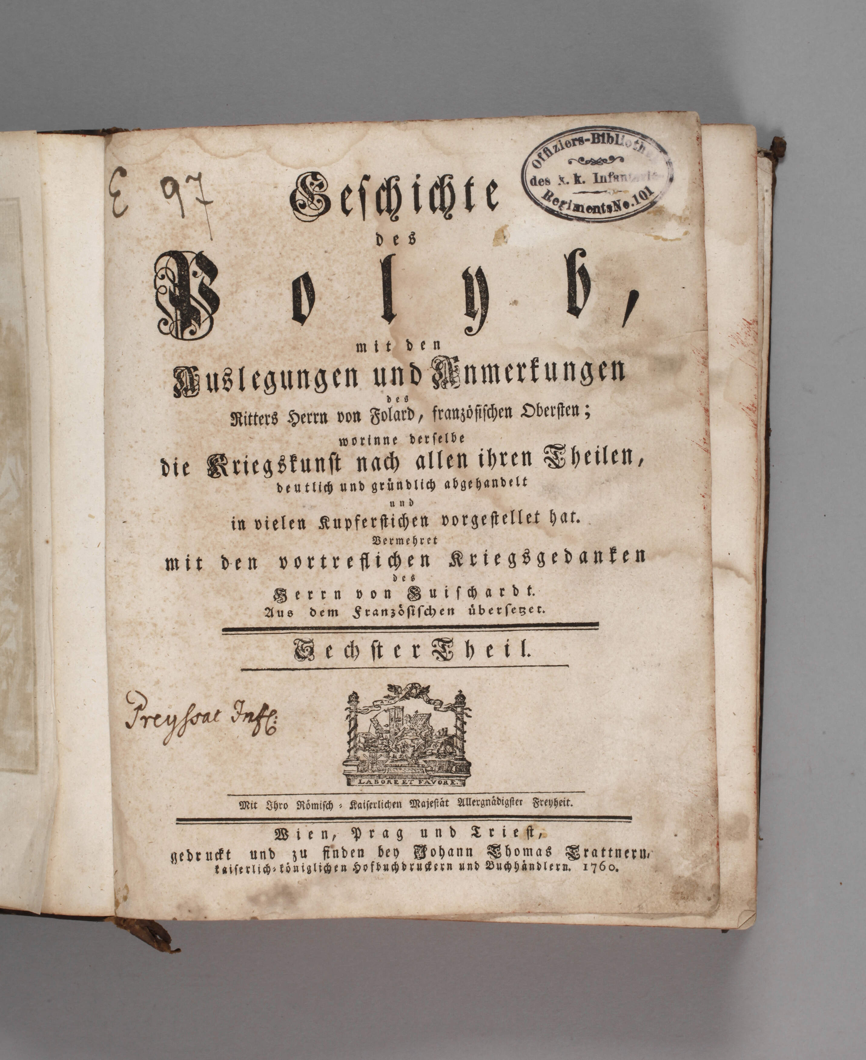 Geschichte des Polyb 1760