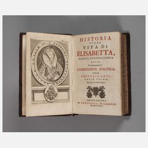 Historia overo vita di Elisabetta 1721