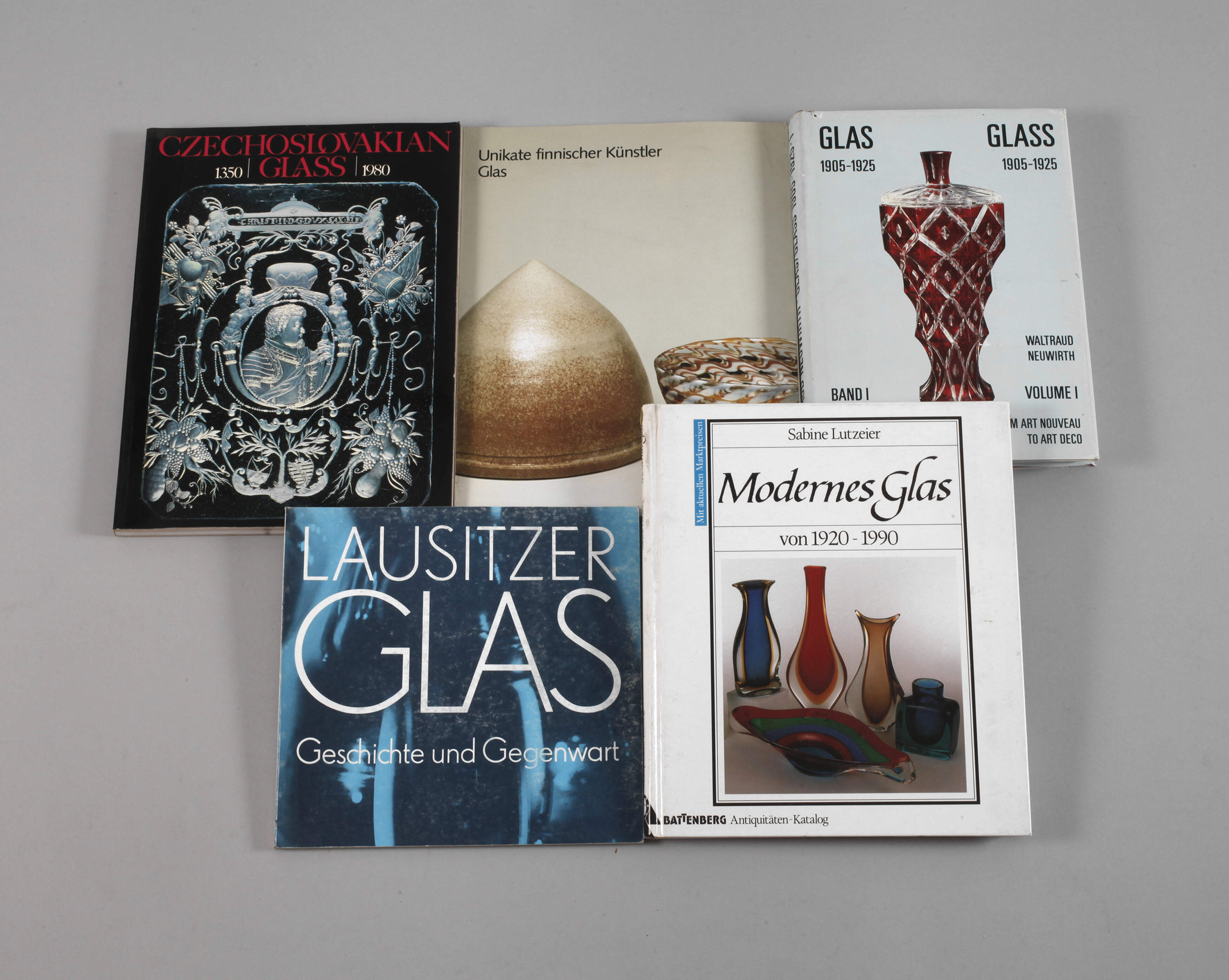 Konvolut Fachliteratur Glas