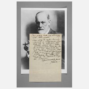 Sigmund Freud, Brief mit Autograph