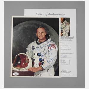 Neil Armstrong, Foto mit Autograph