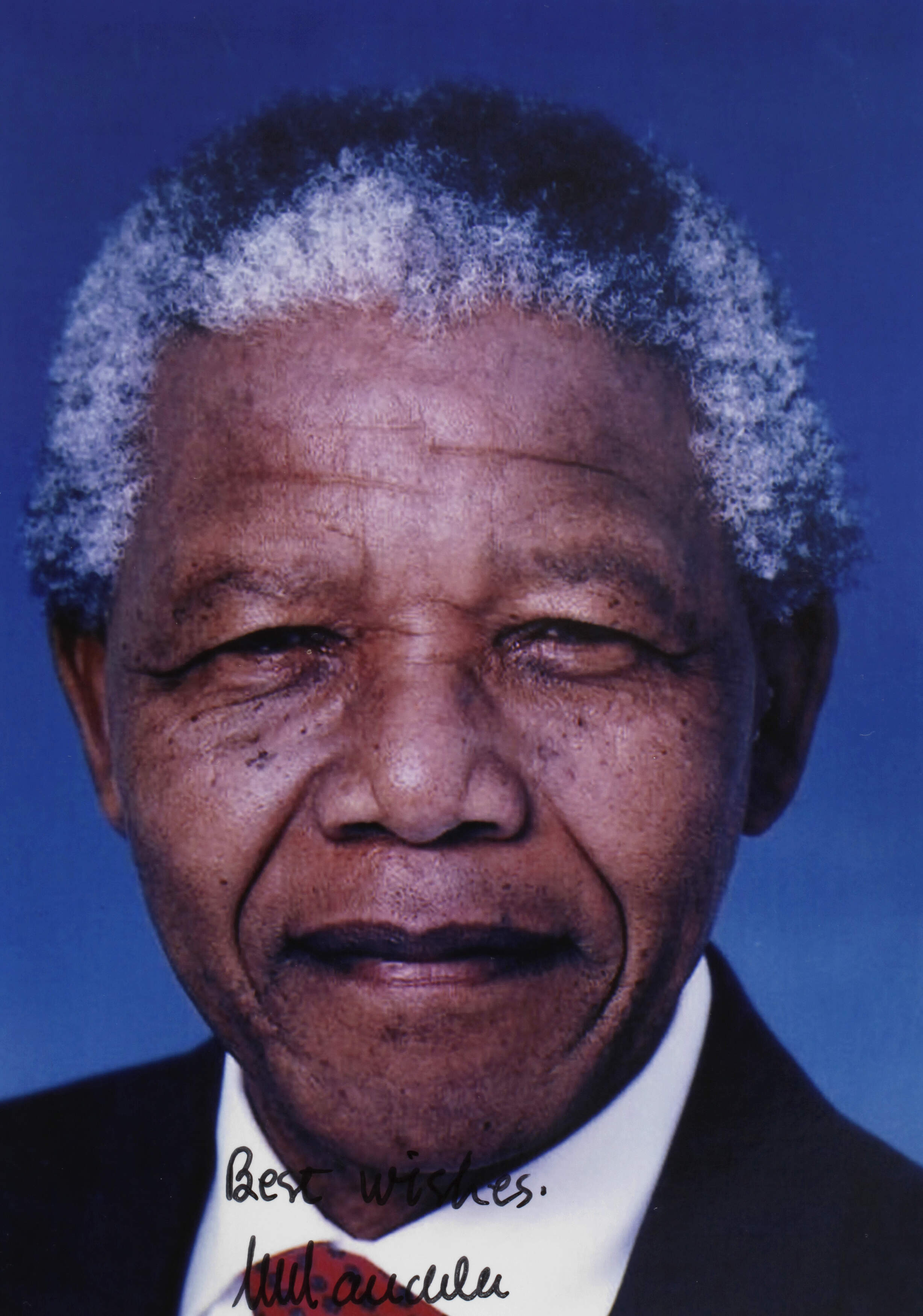 Nelson Mandela, Foto mit Autograph