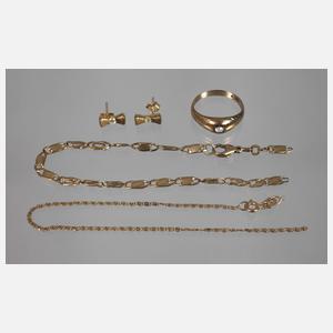 Konvolut Goldschmuck