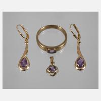 Konvolut Schmuck mit Amethyst111