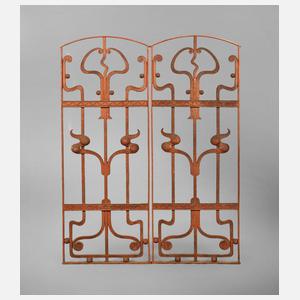 Paar Fenstergitter Jugendstil