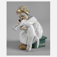 Meissen "Kind mit Katze im Arm"111