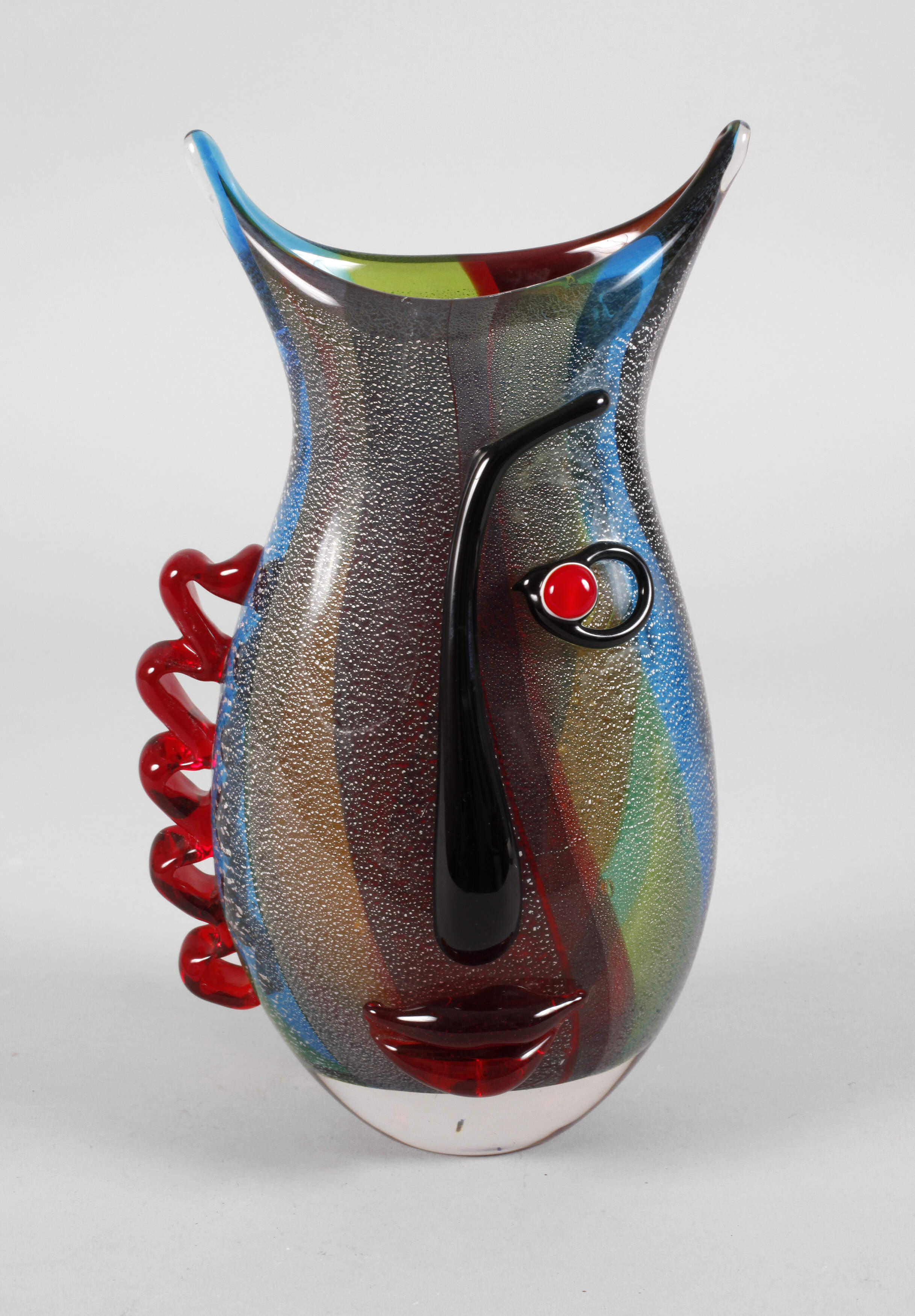 Gilde Glass Art Gesichtervase