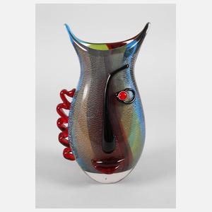 Gilde Glass Art Gesichtervase