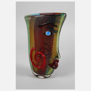 Gilde Glass Art Gesichtervase