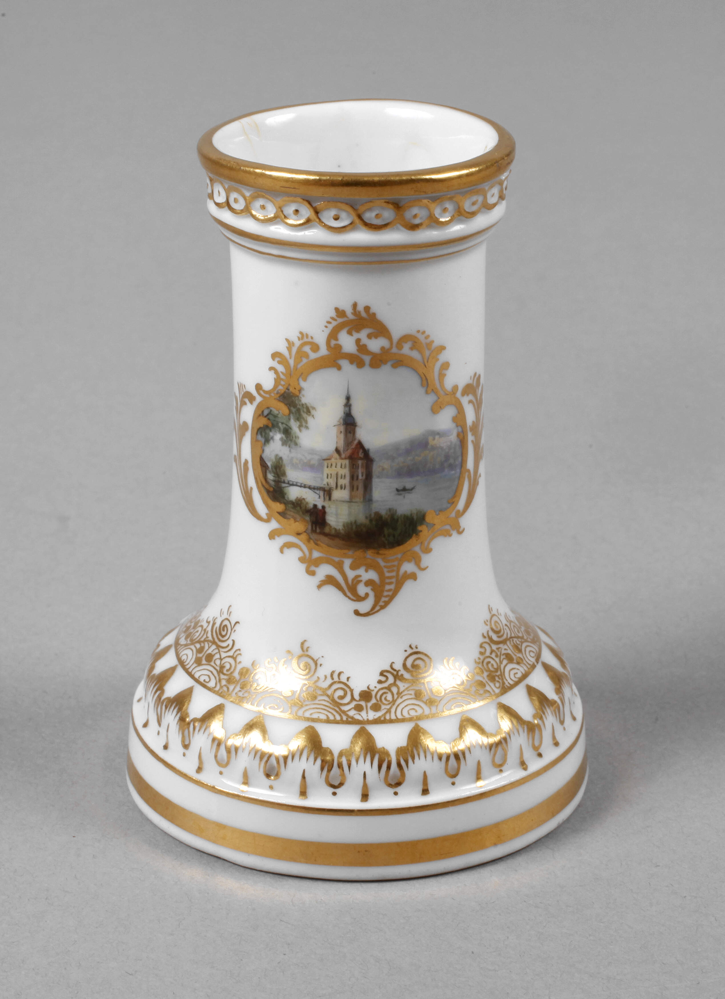 Meissen kleine Vase Ansicht Schwarzwasserstelz