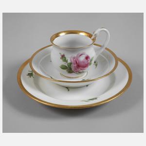 Meissen Gedeck "Rote Rose"