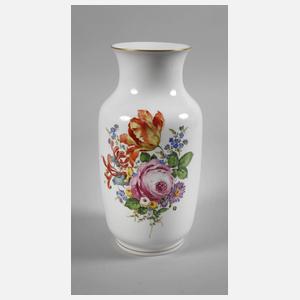 Meissen Balustervase Blumenmalerei