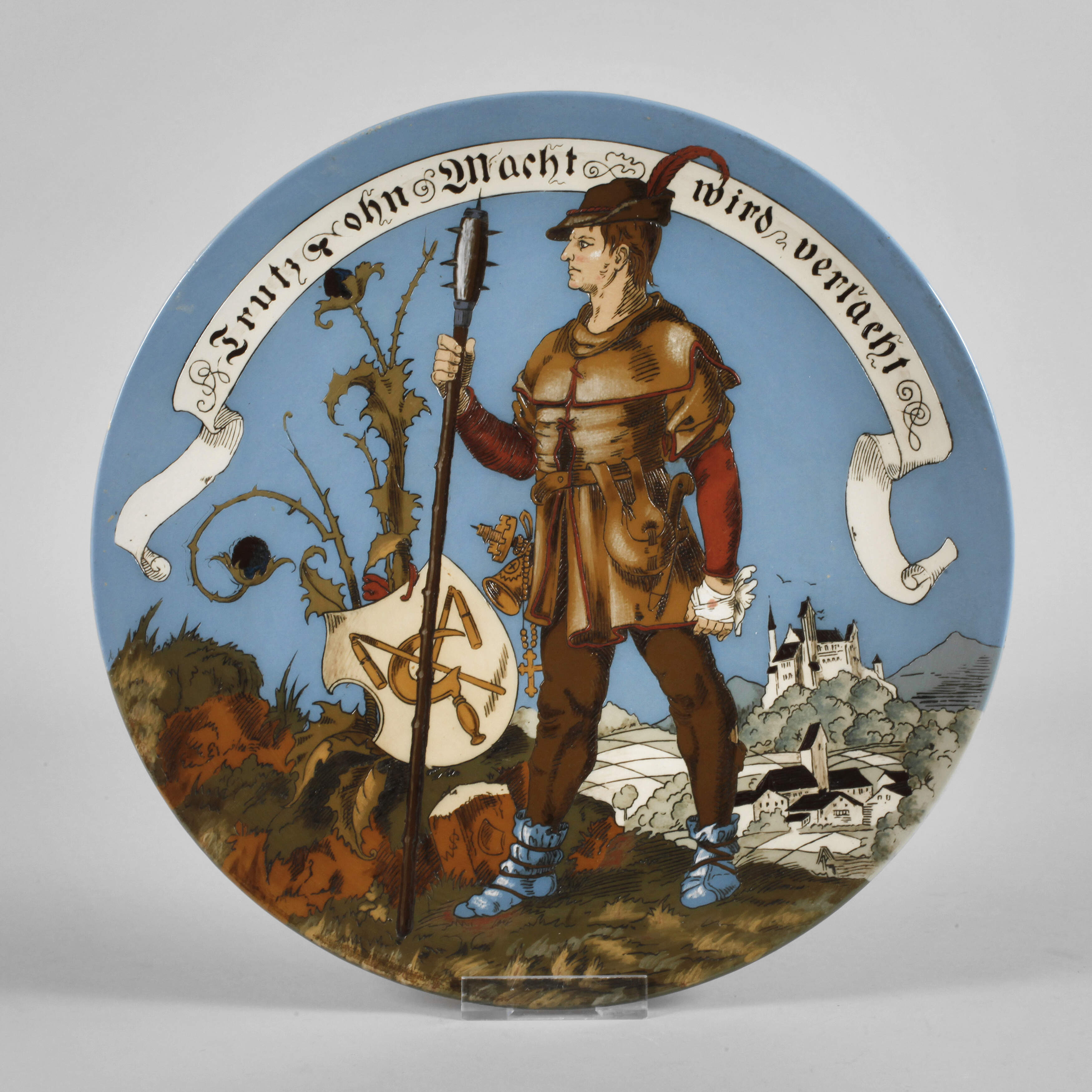 Villeroy & Boch Wandteller mit Landsknecht