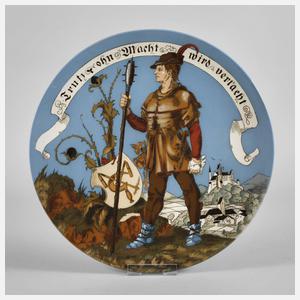 Villeroy & Boch Wandteller mit Landsknecht