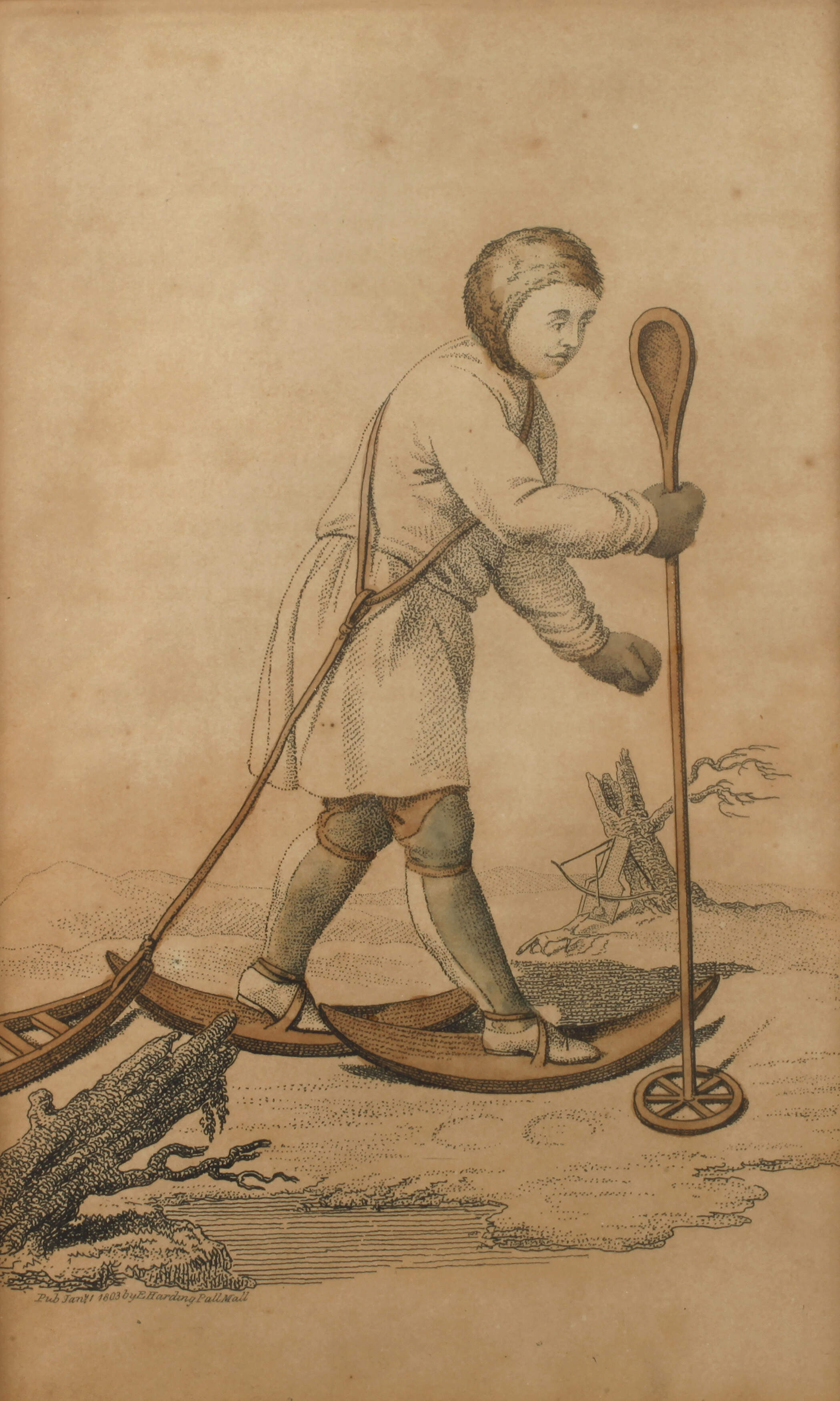 E. Harding, Schneeschuhfahrer