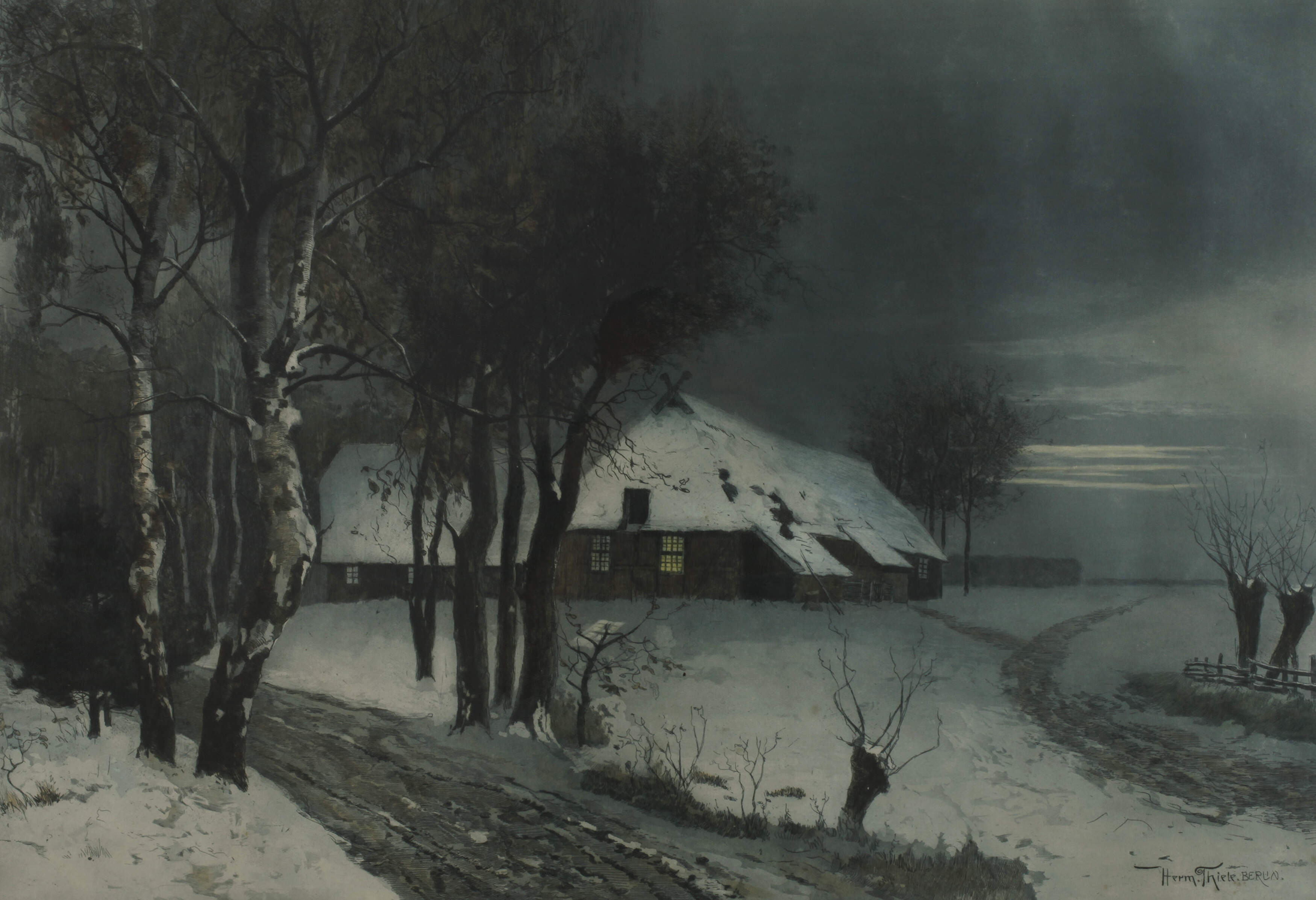 Hermann Thiele, Winterabend