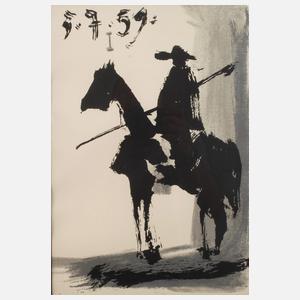 nach Pablo Picasso, Don Quijote zu Pferd