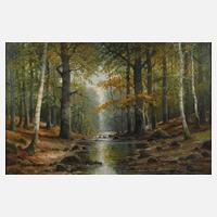 Albert Blaetter, Impressionistischer Waldbach111