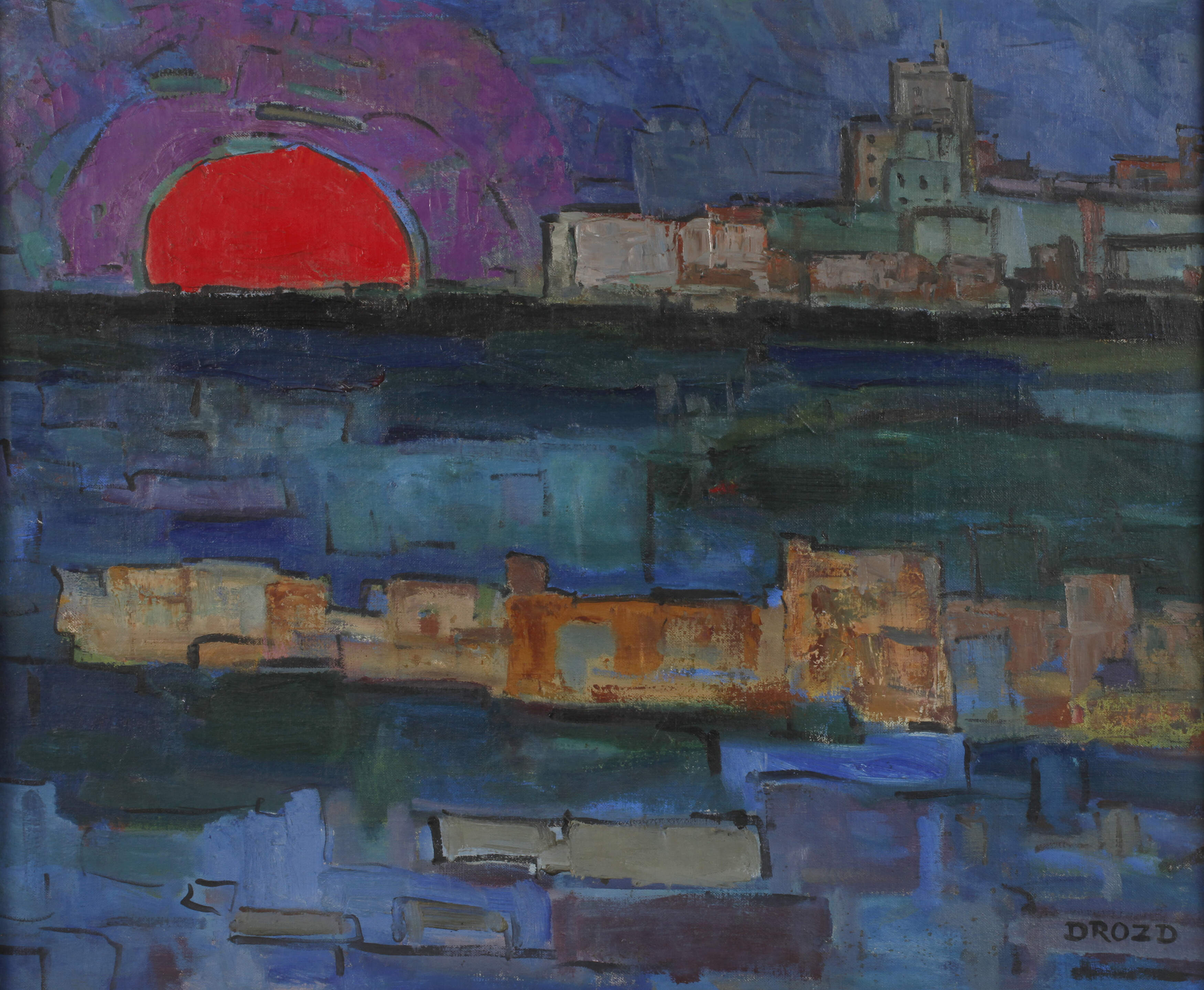 Stanislaw Marek Drozd, attr., Sonnenuntergang