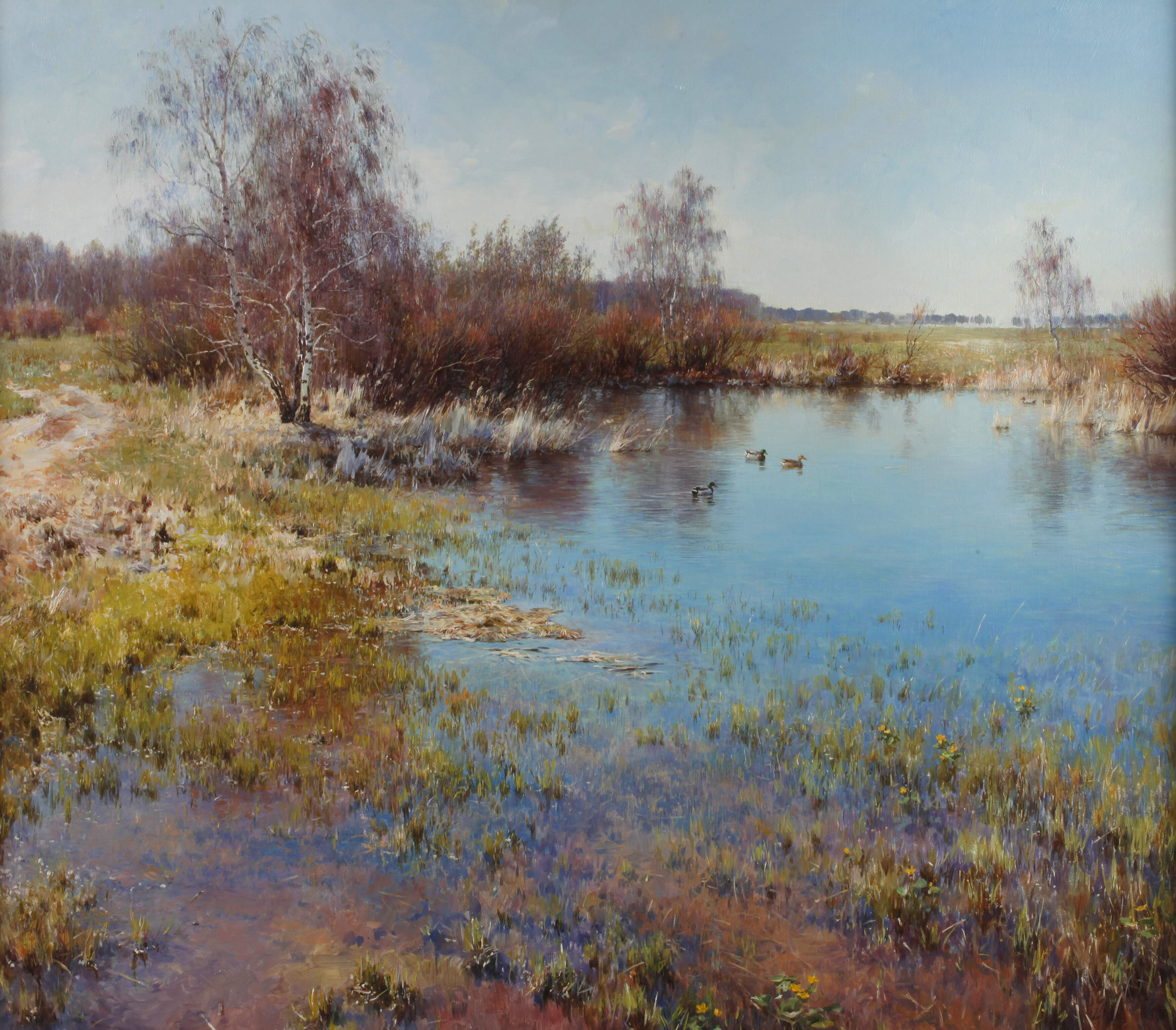 Eugen Kisselmann, Enten am Teich