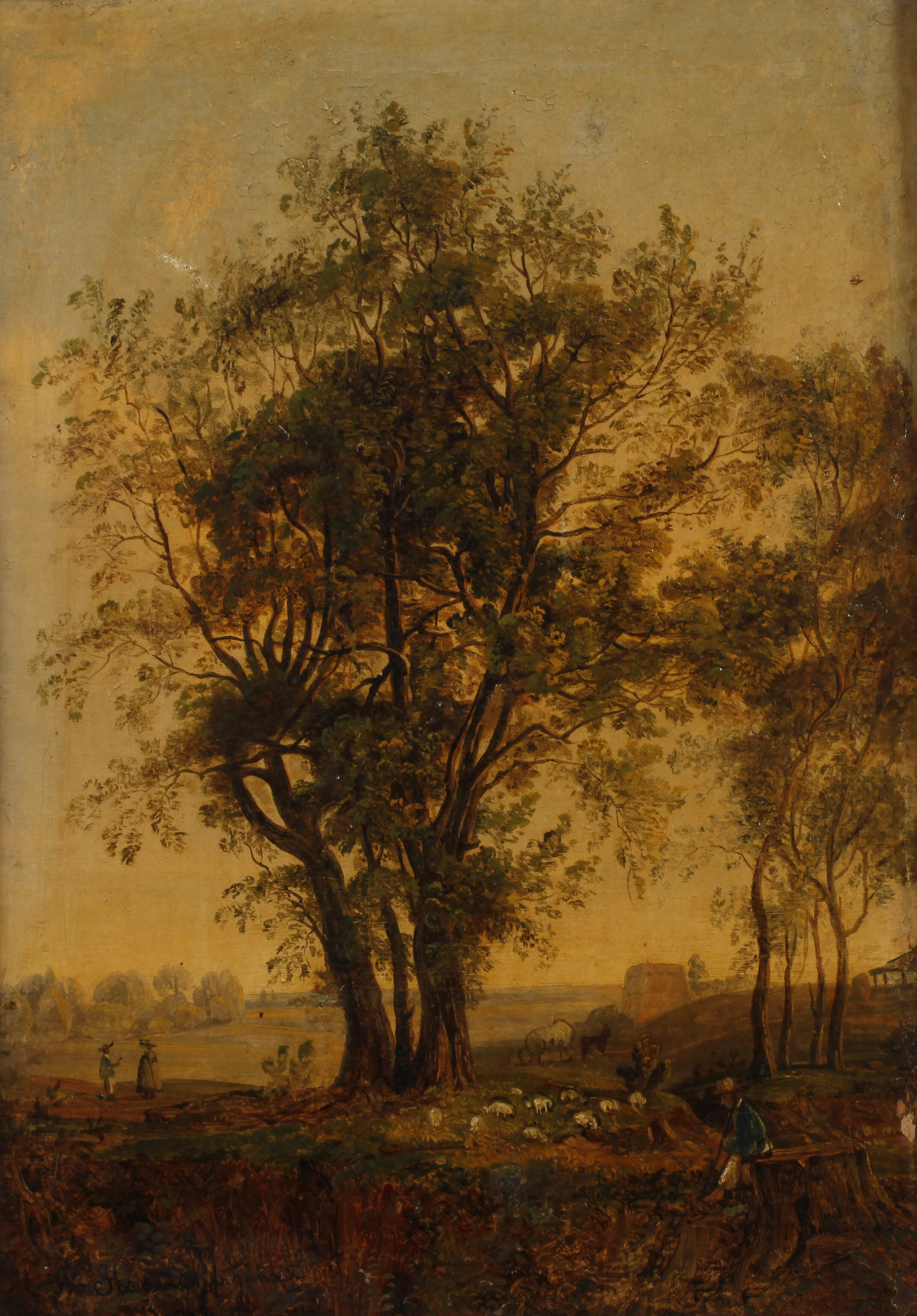 Landschaft mit Hirten