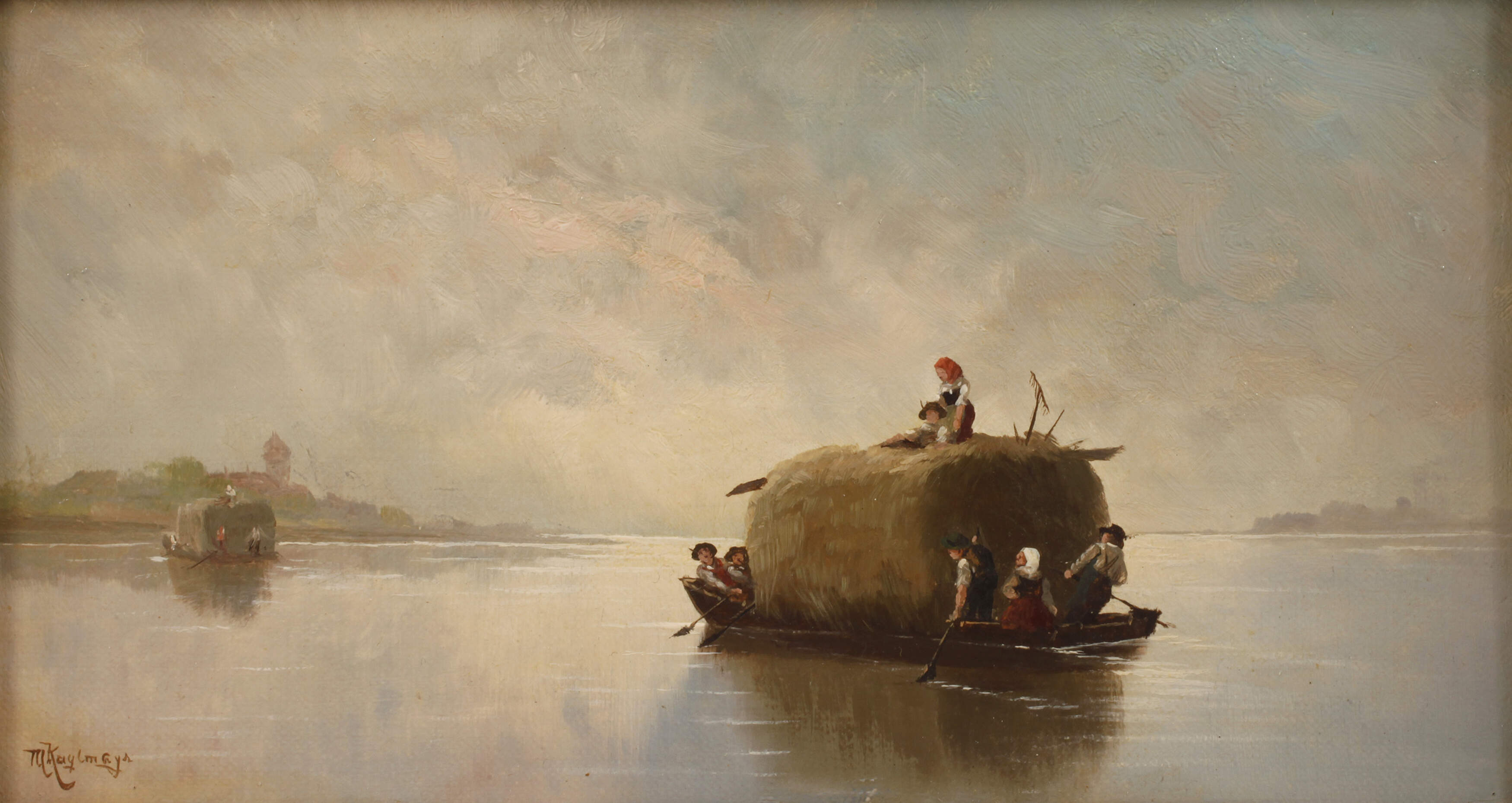 Max Kuglmayr, "Heuüberfahrt auf dem Chiemsee"