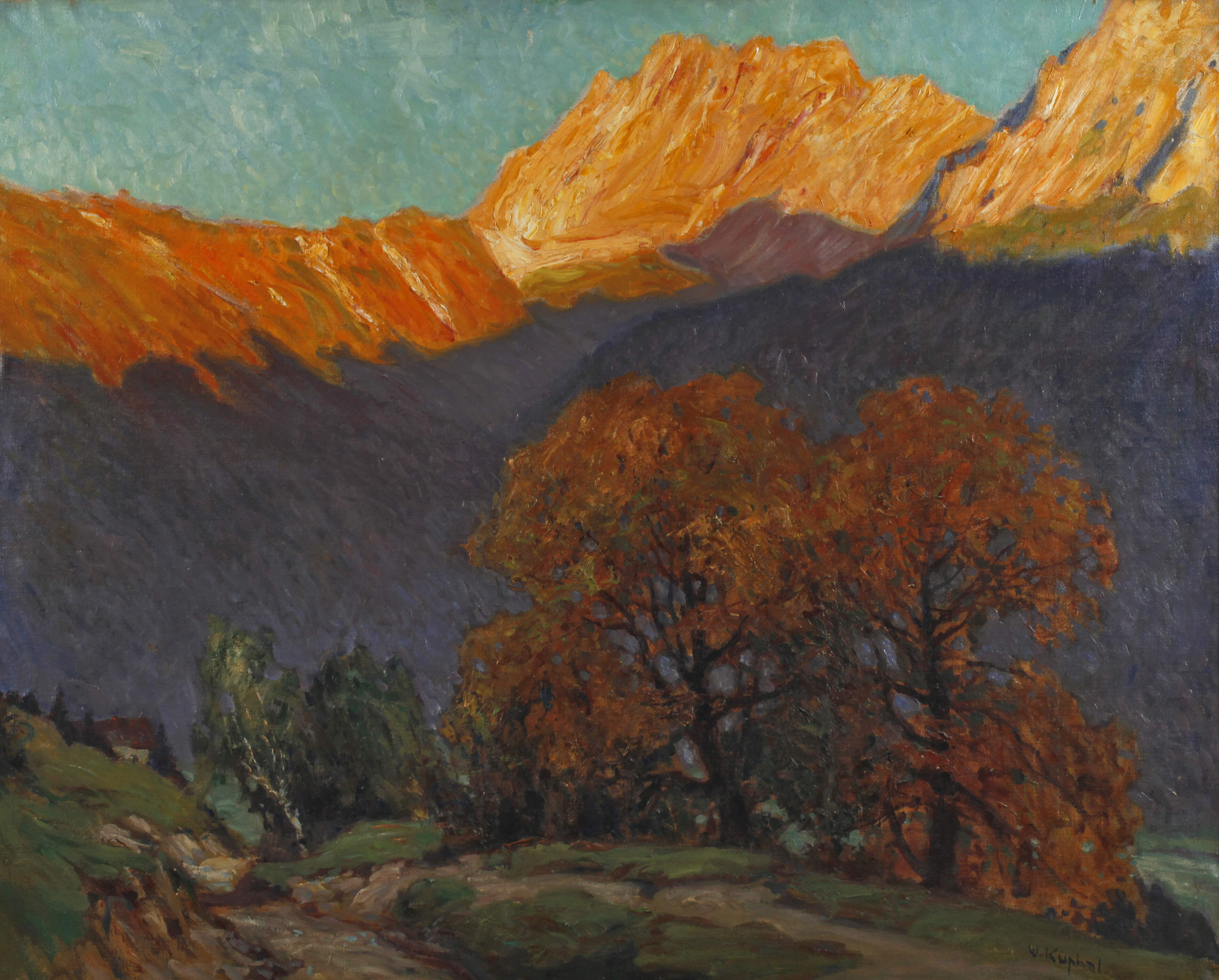 Walter Kuphal, Herbstliche Gebirgslandschaft