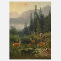 Ludwig Skell, Rotwild am See111