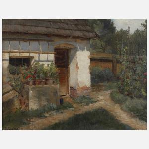 Paul Unbereit, Bauernhaus mit Garten