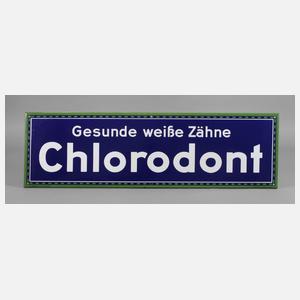 Emailleschild Chlorodont