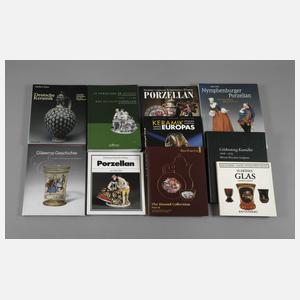 Konvolut Fachliteratur Porzellan, Keramik und Glas