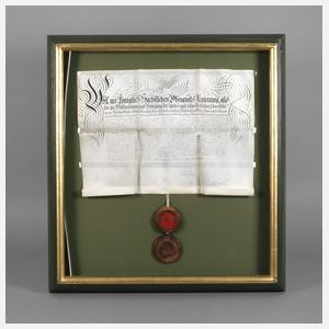 Brief an Friedrich August, König von Sachsen