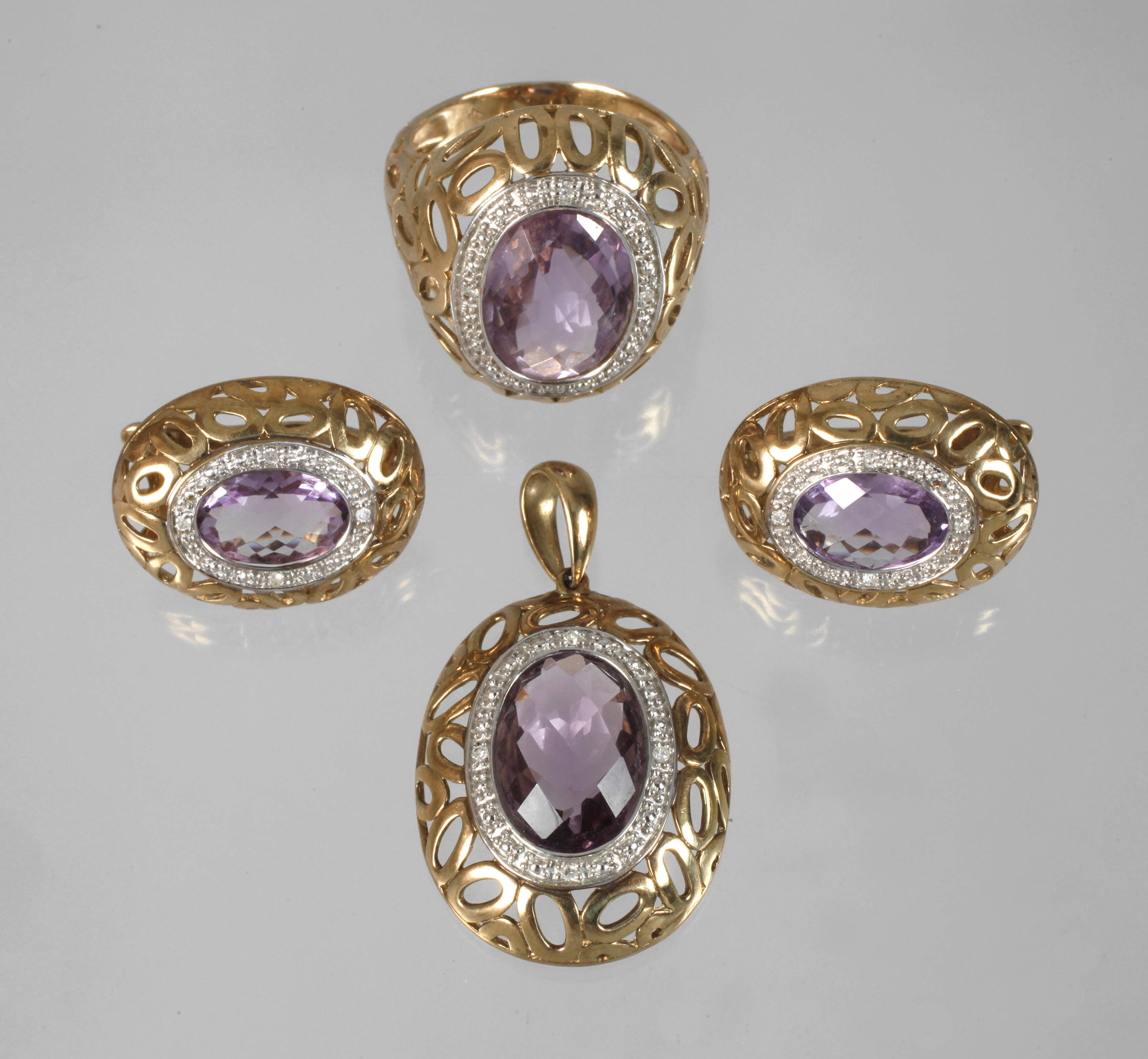 Schmuckset mit Amethysten